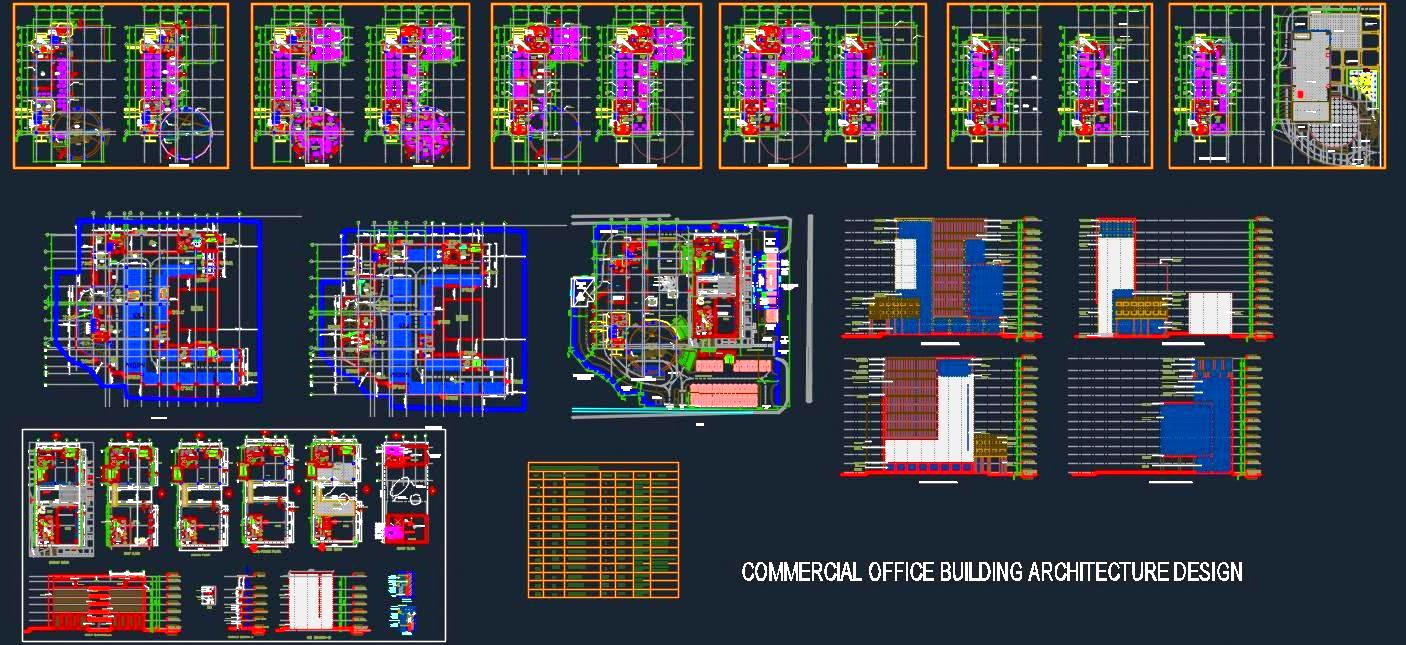 Multi-Storey Office Complex- CAD Design & Architectural Details